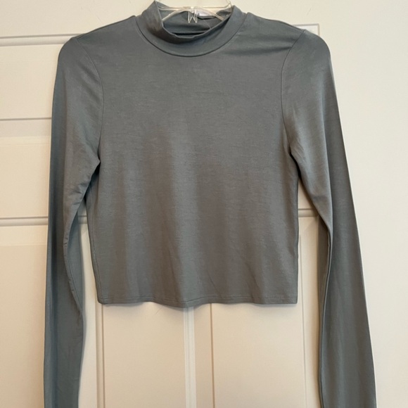 PacSun Tops - New PacSun long sleeve sage green mock neck tee shirt. Size small
